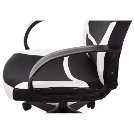 Кресло компьютерное БРАБИКС Алпха ГМ-018 Черное/белое / BRABIX Alpha GM-018_7