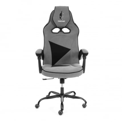 Кресло Арена металБЛ велюр, серый/черный, 29/35 / Arena metalBL_5