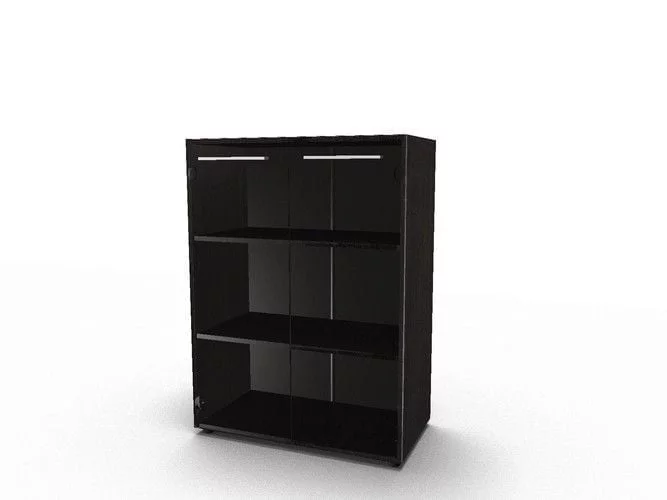 Шкаф со стеклянными дверьми и топом_0