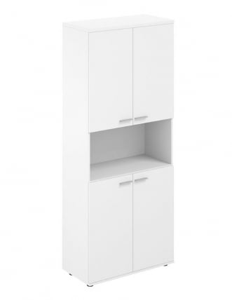 Шкаф высокий с нишей Сигма СГ.861.ВХ.ВХ.ВХ Белый / Sigma SG.861.WH.WH.WH_0