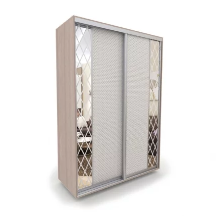 Шкаф-купе 2-х дверный Акцент-Вера КР 1000х600  Ясень шимо светлый_0