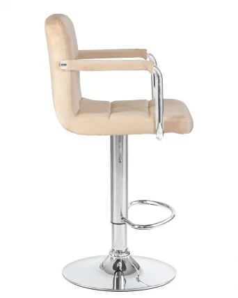 Стул барный ДОБРИН КРУГЕР АРМ Бежевый велюр МДЖ9-10 / DOBRIN KRUGER ARM MJ9-10_2