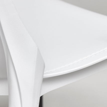 Стул ГЕНИУС (мод 75) металл/пластик, 46кс56кс84cм, белый/черные ножки / GENIUS (mod 46x56x84cм,_6