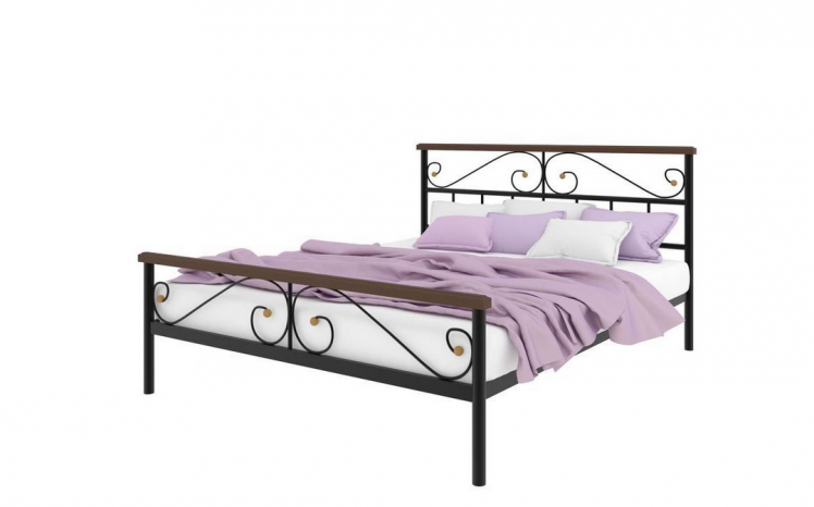 Кровать Эсмеральда плус 1600х1900 Черная / plus_0