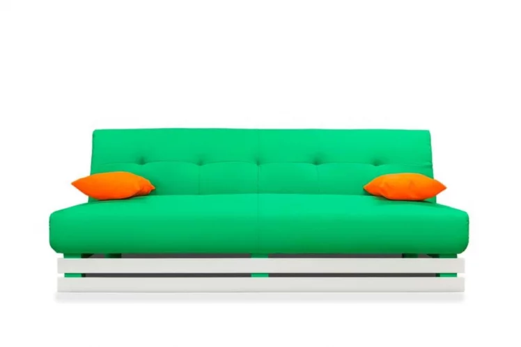 Диван МАНГО 1 (2 категория) Зеленый Оранжевый / MANGO_0