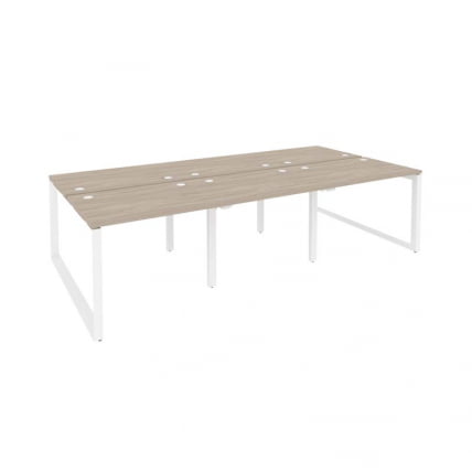 Рабочая станция на О-образном м/к ОНИКС О.МО-Д.РС-6.1.7 Дуб Аттик/Белый / ONIX O.MO-D.RS-6.1.7_0