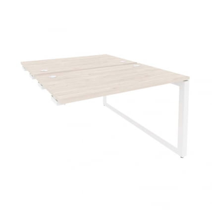 Стол-приставка двойной на О-образном м/к к опорым элем. ОНИКС О.МО-Д.СПР-2.7 Денвер Светлый/Белый / ONIX O.MO-D.SPR-2.7_0