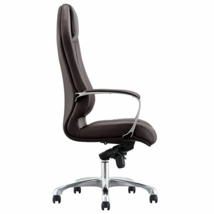 Кресло руководителя БРАБИКС ПРЕМИУМ Аурус ЕКС-705, мультиблок, алюминий, экокожа, коричневое, / BRABIX PREMIUM Aurus EX-705,_2