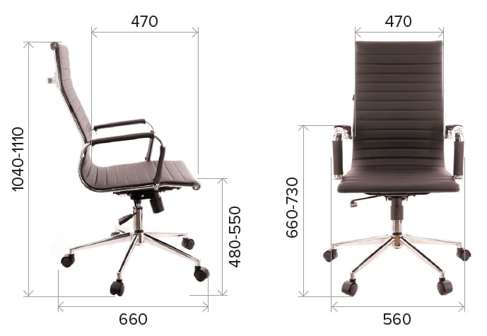 Кресло руководителя Еверпроф Рио Блаcк Т экокожа Черный / Everprof Rio Black T_3