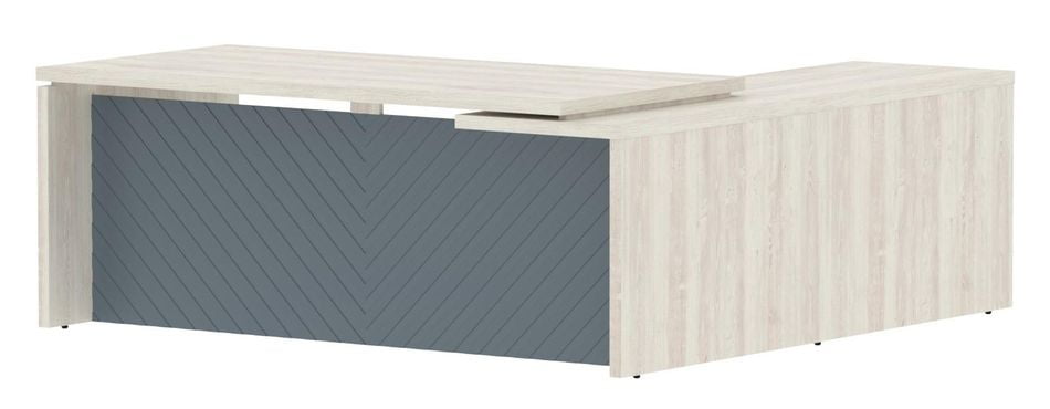 Стол руководителя левый Торр ЛУКС ТЛCТ 2020 Л Сосна Эдмонд Серо-голубой / Torr LUX TLCT L_0