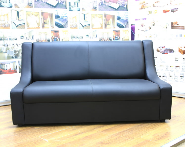 Диван офисный Клерк 9 двойной черный Екотекс 3001 / Ecotex_1