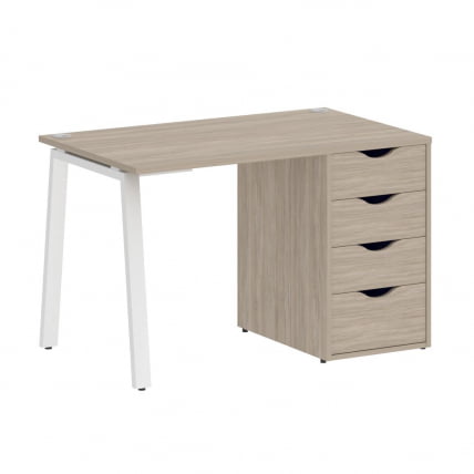 Стол письменный ХОМЕ ОФФИCЕ ВР.СП-3-118.4.А Дуб Аттик/Белый металл / HOME OFFICE VR.SP-3-118.4.A_0