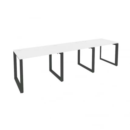 Рабочая станция на О-образном м/к ОНИКС О.МО-РС-3.1.7 Белый Бриллиант/Антрацит / ONIX O.MO-RS-3.1.7_0