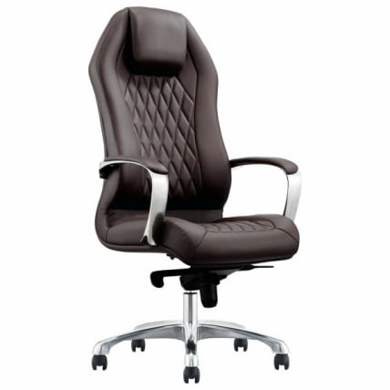 Кресло руководителя БРАБИКС ПРЕМИУМ Аурус ЕКС-705, мультиблок, алюминий, экокожа, коричневое, / BRABIX PREMIUM Aurus EX-705,_0