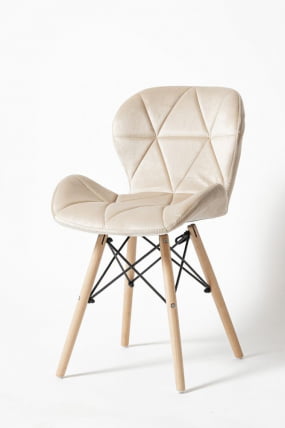 Стул кухонный Еамес СC-026 вельвет Бежевый / Eames SC-026_0