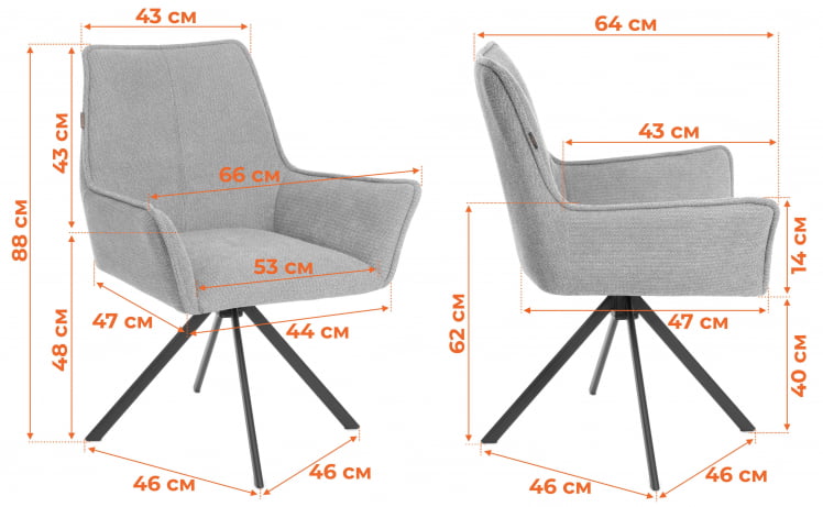 Кресло Мурано/Мурано опора 360, велюр/букле (ХЙП), бежевый / Murano/Мурано (HYP),_16