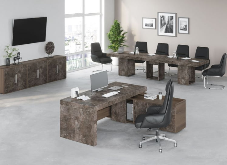 Тумба малая Б-ТОНЕ БТН36130342 Вяз Бетон темный / B-TONE BTN36130342_1