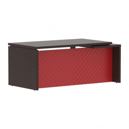Стол руководителя левый Торр ЛУКС ТЛCТ 189 Л Венге Магия Красный / Torr LUX TLCT L_0