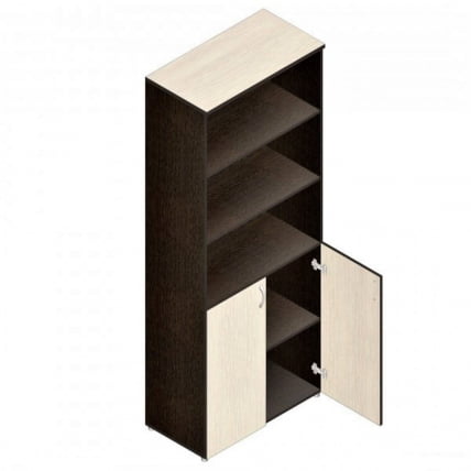 Шкаф для документов Р.Ш-2 Венге/дуб молочный_0