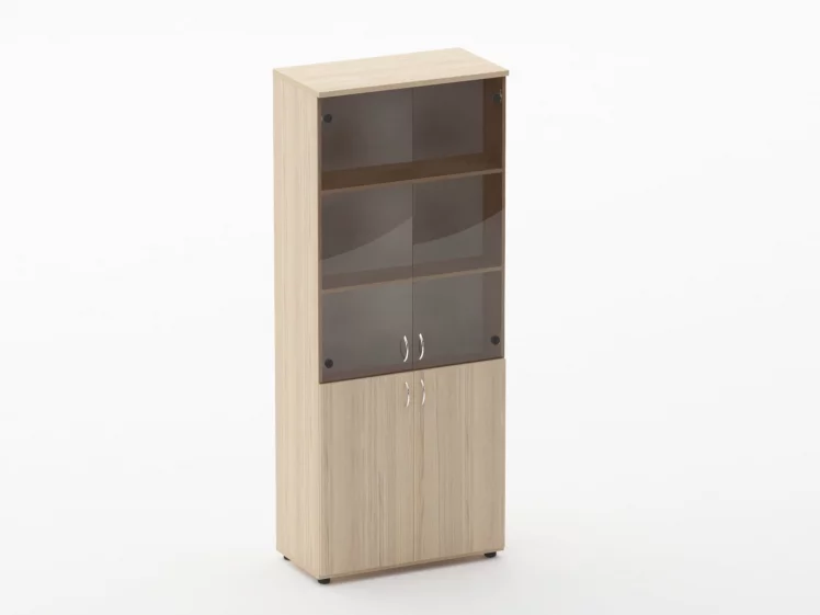 Шкаф высокий со стеклом Твин 16.16.131 Туя / Twin_0