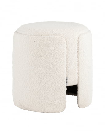Пуф Такс букле (белый) / Taks_0