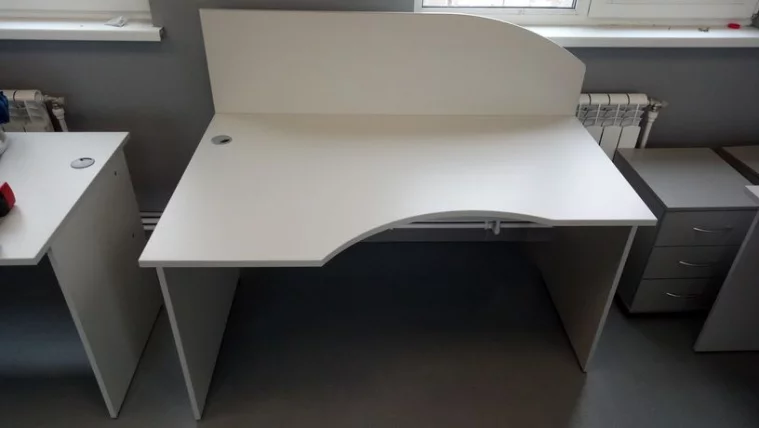 Стол криволинейный левый Рива А.СА-2 Л Серый / Riva_1