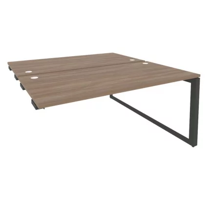 Стол-приставка двойной на О-образном м/к к опорым элем. ОНИКС О.МО-Д.СПР-4.8 Дуб Аризона/Антрацит / ONIX O.MO-D.SPR-4.8_0