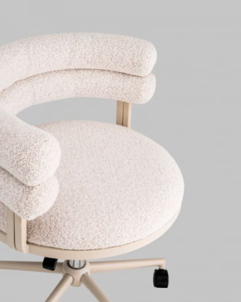 Стул офисный Понтй светло-серый серые ножки / Ponty_12