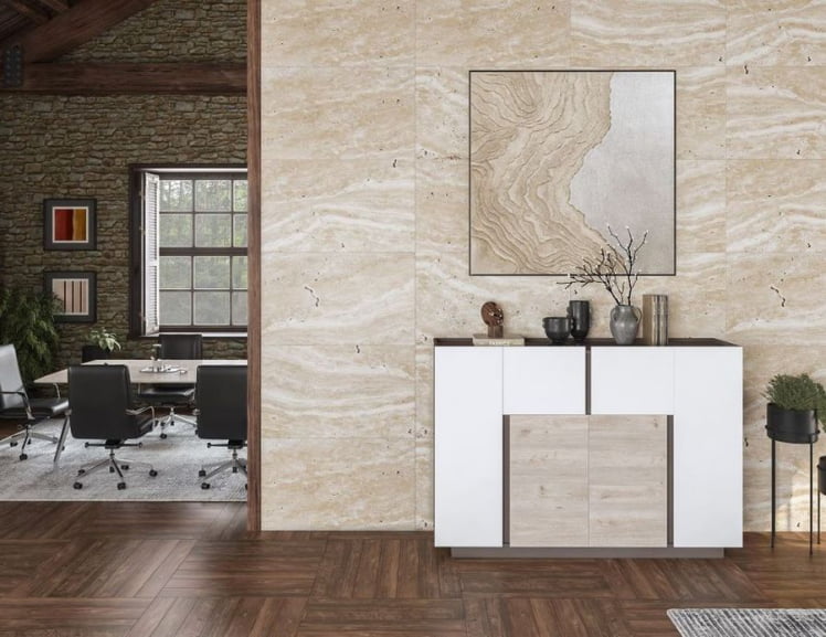 Кабинет руководителя Сирио № 1 Вольфрам Дуб Тоскана Белый / Sirio_4