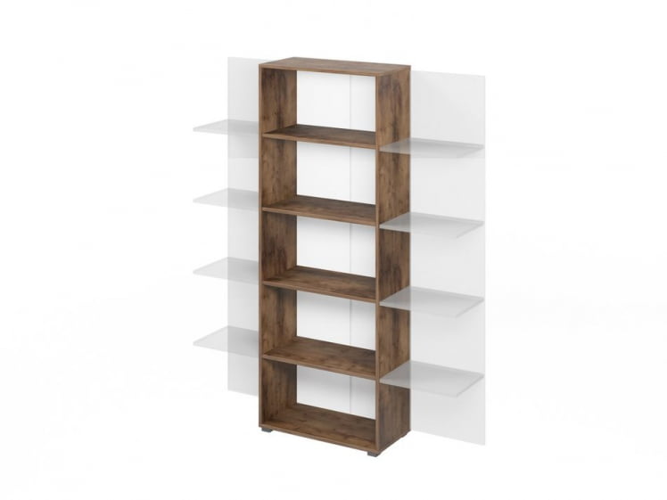 Стеллаж дополнительный ЛЕМО Л-641 Таксония шоколадная / LEMO L-641_0