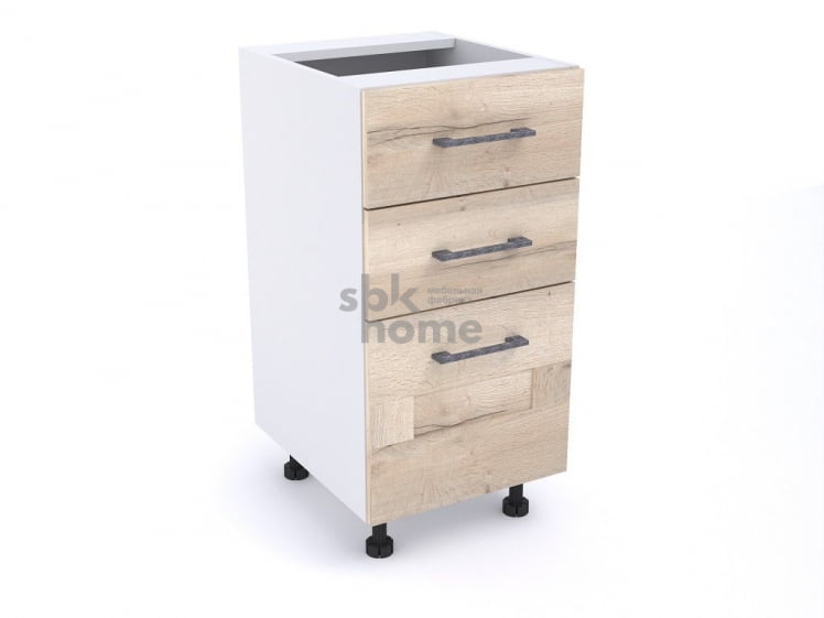 Стол с ящиками СЯ-40, Дублин (400*470*820) Дуб галифакс белый, 21616_0