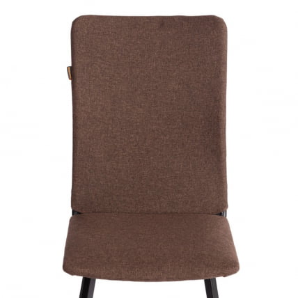 Стул обеденный Ла Роуссе ткань рогожка, 49х50х93, коричневый/черный, 3М7-147 / La Rousse_5