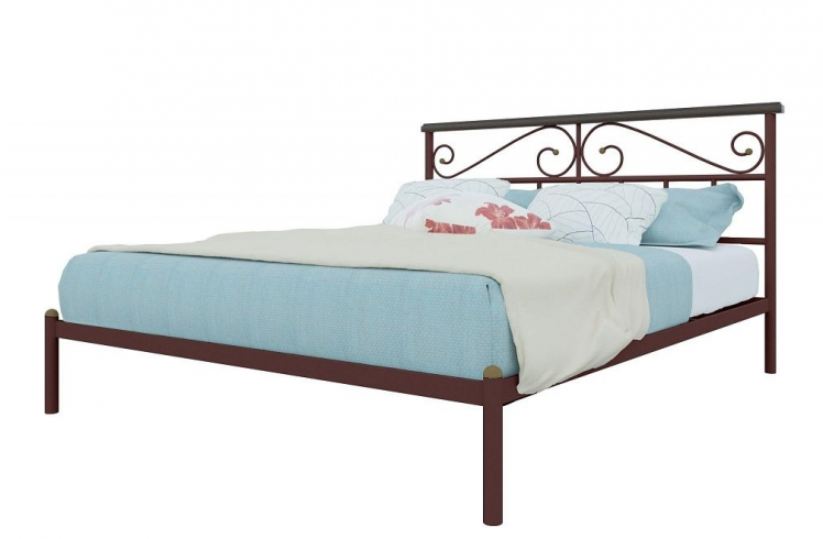 Кровать Эсмеральда 1400х1900 Коричневая_0