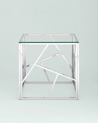 Журнальный столик АРТ ДЕКО 55кс55 Серебро / 55x55_2