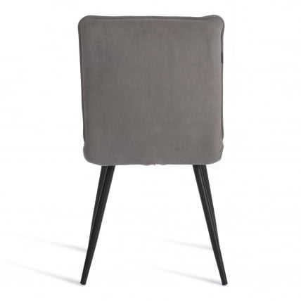 Стул обеденный Свеет флок , 46х55х88, серый/черный, 29 / Sweet_3