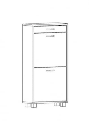 Обувница ШО-52 В Дуб Сонома_1