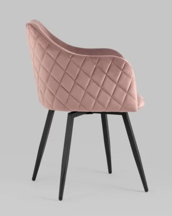 Стул Ника вращающийся велюр Пыльно-розовый_3