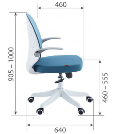 Детское компьютерное кресло CХАИРМАН CХ107 ткань розовый (М) / CHAIRMAN CH107 (M)_5