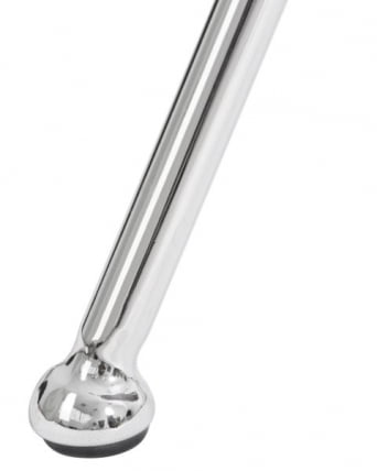 Кресло дизайнерское ДОБРИН ЕМИЛЙ (серая ткань АФ7, хромированная сталь) 2 шт / DOBRIN EMILY AF7,_7