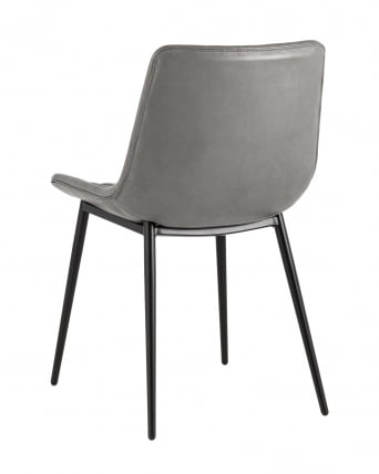 Стул Деймон экокожа Серый_5