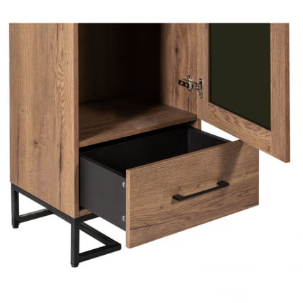 Шкаф витрина Лофт 500 см Дуб Табак / Loft_4