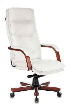 Кресло руководителя Бюрократ Т-9927ВАЛНУТ Слоновая кость / T-9927WALNUT_0