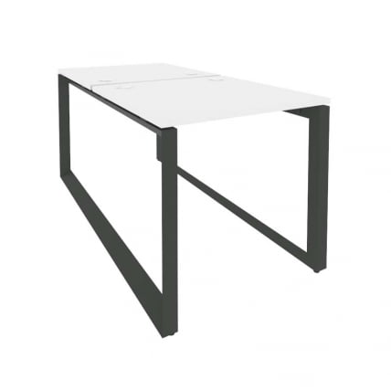 Рабочая станция на О-образном м/к ОНИКС О.МО-Д.РС-2.0.8 Белый Бриллиант/Антрацит / ONIX O.MO-D.RS-2.0.8_0