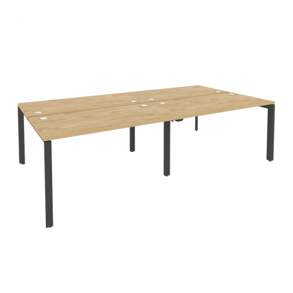 Рабочая станция на П-образном м/к ОНИКС О.МП-Д.РС-4.3.7 Тиквуд Светлый/Антрацит / ONIX O.MP-D.RS-4.3.7_0