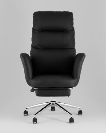 Кресло руководителя ТопЧаирс Солид NC с оттоманкой черный / TopChairs Solid_1