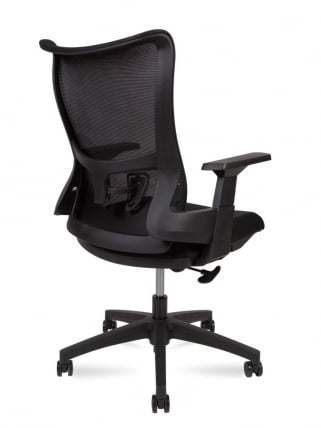 Кресло офисное ВАВЕ Т ЛБ А3-М-ЛБ(БЛАCК) Черный / WAVE T LB A3-M-LB(BLACK)_3