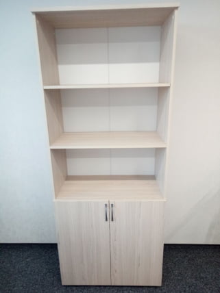 Шкаф высокий полуоткрытый Глассй 6.19.121 Туя / Glassy_3