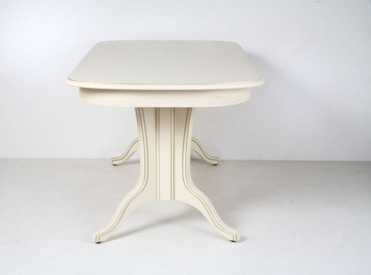 Стол обеденный раскладной Лира-3 (1,5м) тон 2М с золотой патиной_2