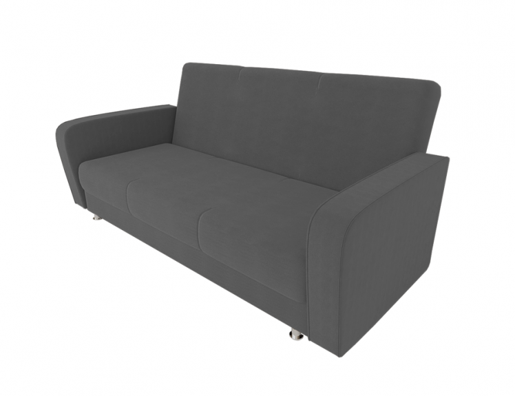 Диван Кристина (Большой диван) (Берхоусе) Цвет фасада: Серый Велюто 12; Тип: Прямой; Материал фасада: Металл/Велюр / (Berhouse)_0