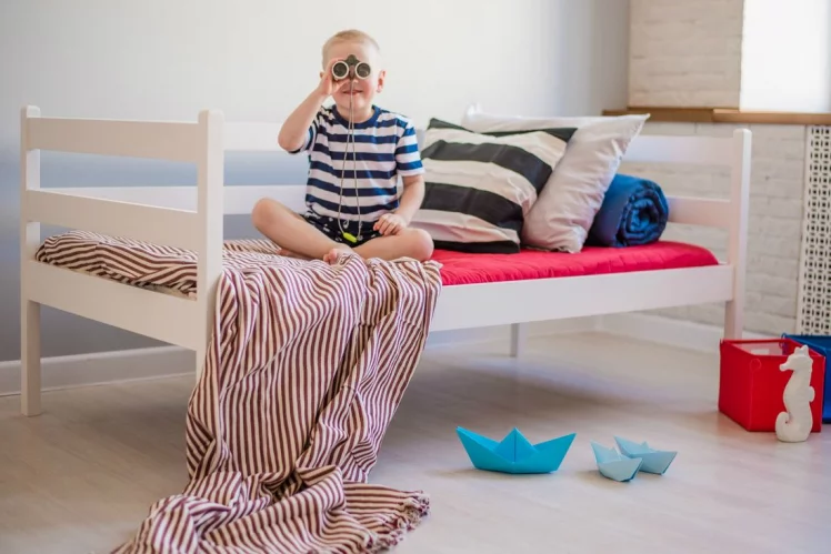 Кровать детская РооРоом ВК-1 Белая / RooRoom VK-1_4